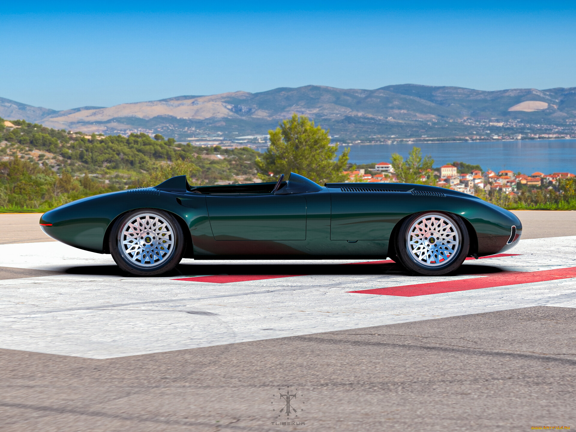 , 3, jaguar, e-type, concept, speedster, roadster, cabriolet